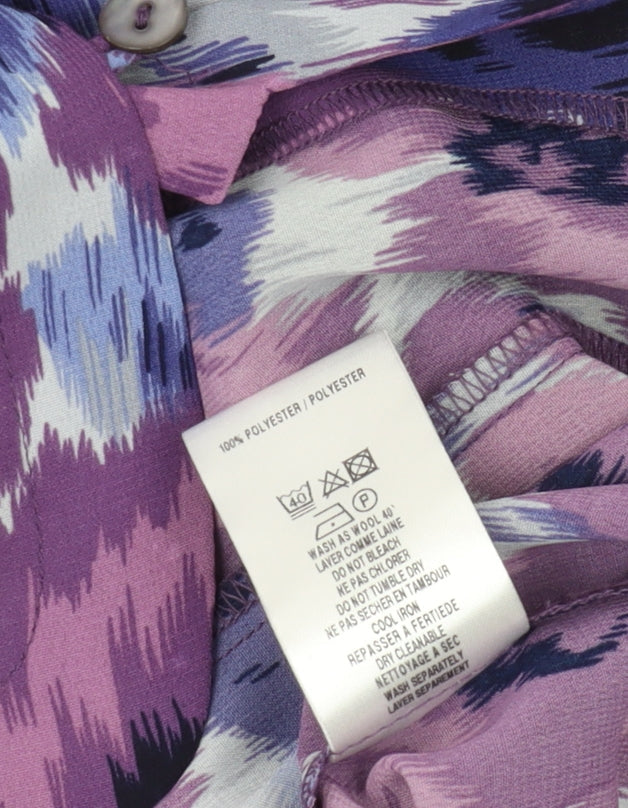 Eastex Women's Purple Floral Blouse Size 10