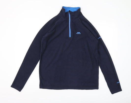 Trespass Men's Blue Fleece Sweatshirt XS 1/4 Zip