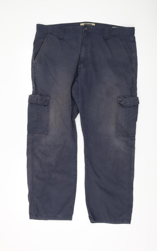 Wrangler Men's Black Cargo Trousers - Size 38