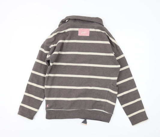Joules Women's Brown Striped Pullover Sweatshirt XS
