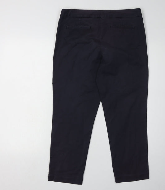 Joules Women's Blue Trousers - Size M, Casual Style