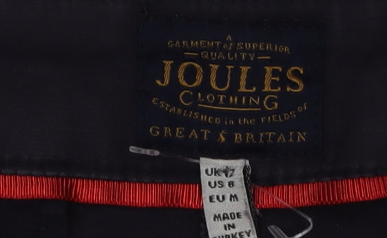 Joules Women's Blue Trousers - Size M, Casual Style