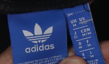 Adidas Black M Colourblock Logo Sweatshirt Unisex