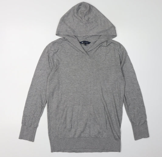 Additional front view of Crew Clothing Men's Grey Hooded jumper S