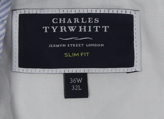 Charles Tyrwhitt Men's Beige Chino Trousers, Size L