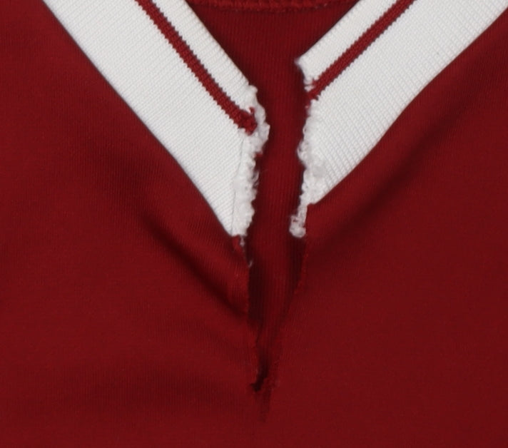 Additional view of New Balance boys’ red short sleeve sports jersey, size 12