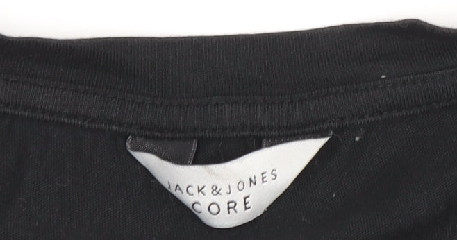 Jack & Jones Men's Black Crew Neck T-Shirt M