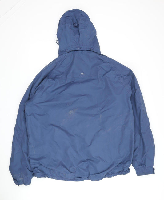 Trespass Men's Blue Waterproof Parka Jacket L