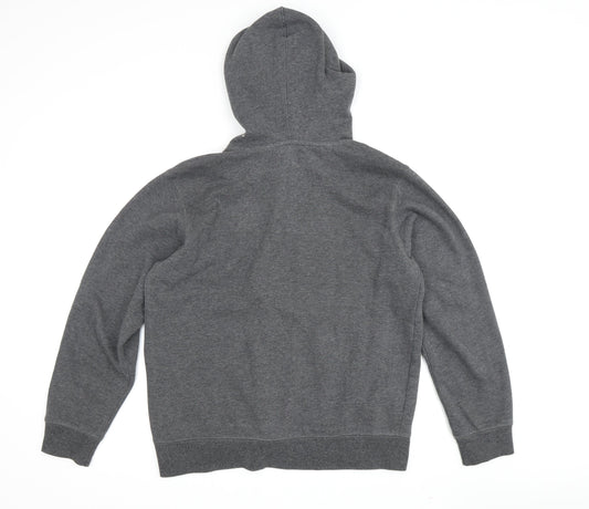 Champion Unisex Grey Hoodie L Pullover Logo Casual