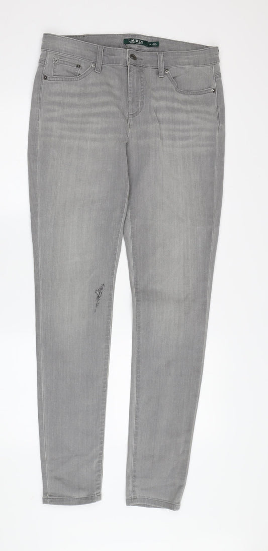Lauren Ralph Lauren Women's Grey Skinny Jeans Size 10