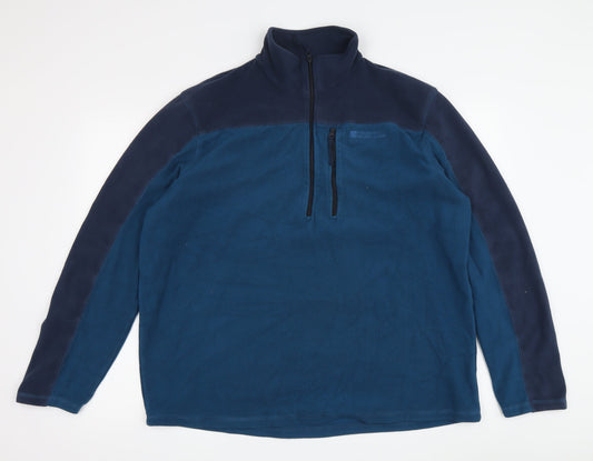 Mountain Warehouse Men's Blue Fleece Pullover L