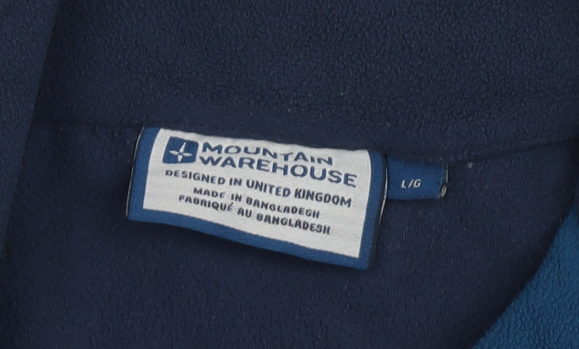Mountain Warehouse Men's Blue Fleece Pullover L