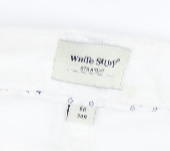 White Stuff Women's White Straight Jeans Size 6