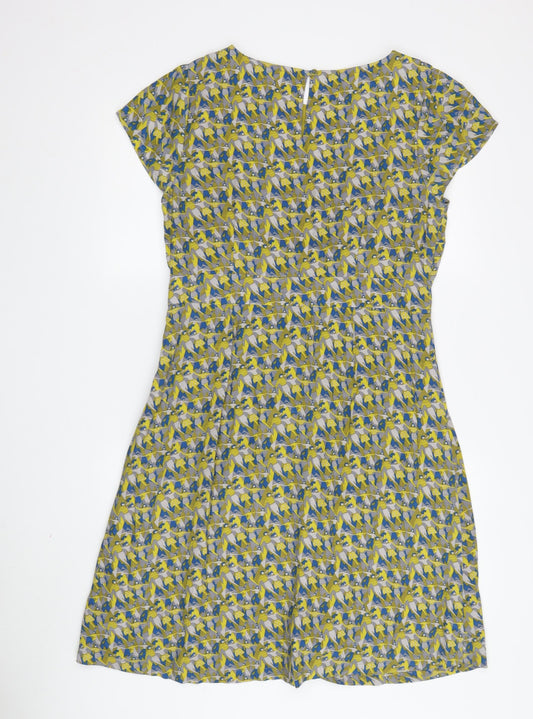 White Stuff Women's Geometric A-Line Dress, Size 10