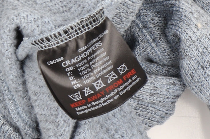 Craghoppers Men's XL Blue Knit 1/2 Zip Sweatshirt
