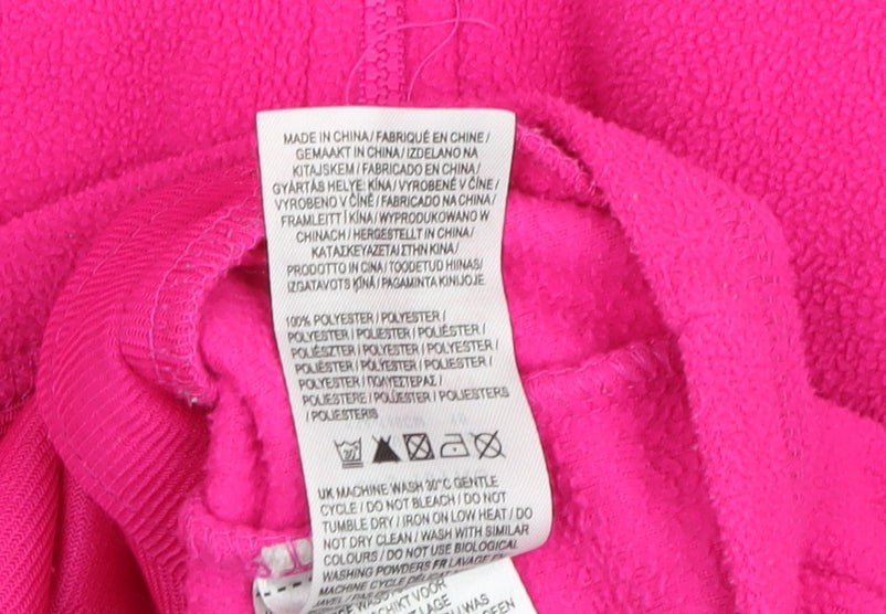 Brand and care label for Gelert girls’ pink fleece jacket, 9-10 years, casual wear