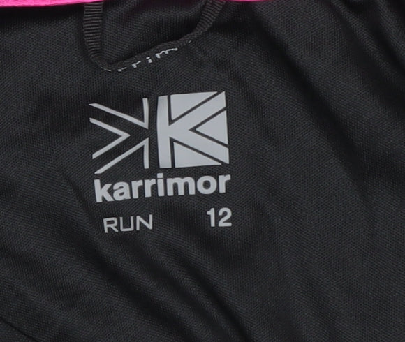 Karrimor Women's Black Running Long Sleeve T-Shirt, Size 12