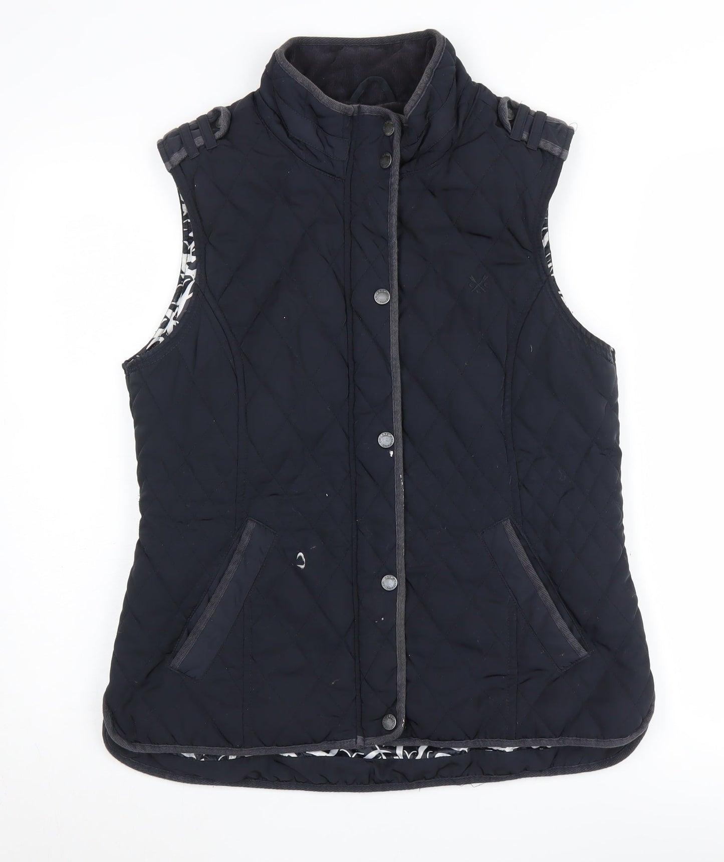 Crew Clothing Co. Women's Black Quilted Waistcoat Size 12
