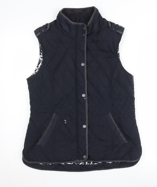 Crew Clothing Co. Women's Black Quilted Waistcoat Size 12