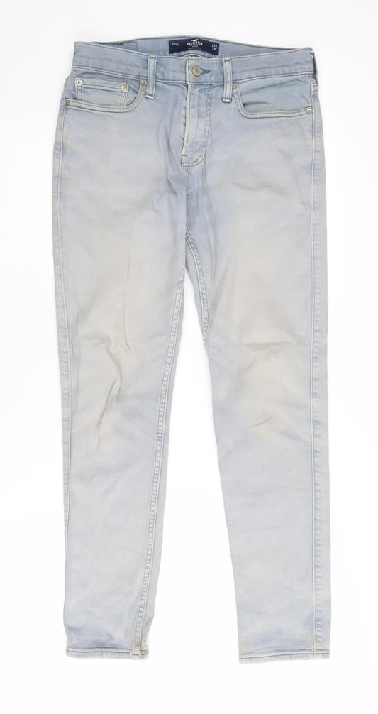 Hollister Men's Grey Skinny Jeans Size 29 - Stretch Denim