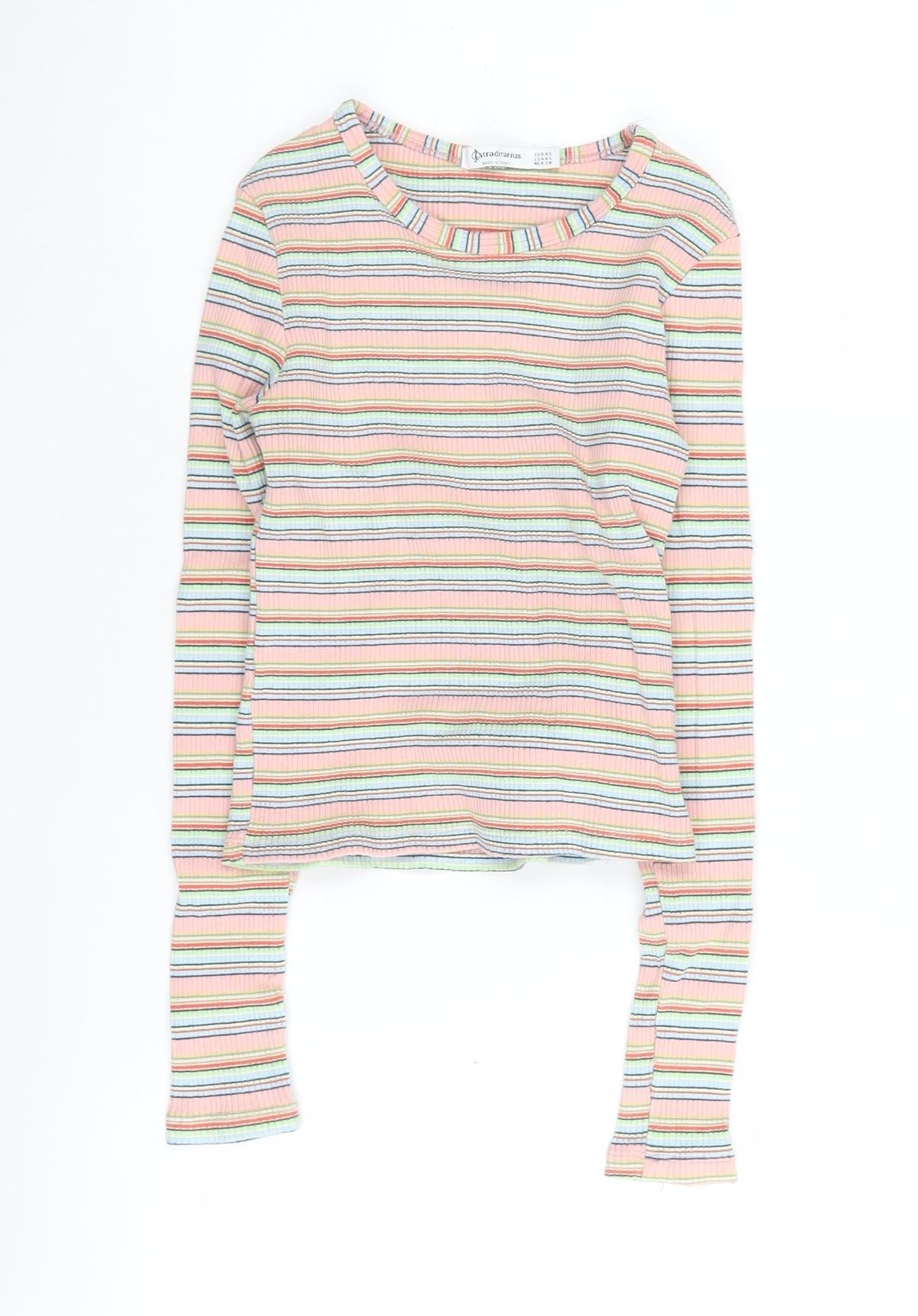 Stradivarius Women's Multicoloured XS Cropped T-Shirt