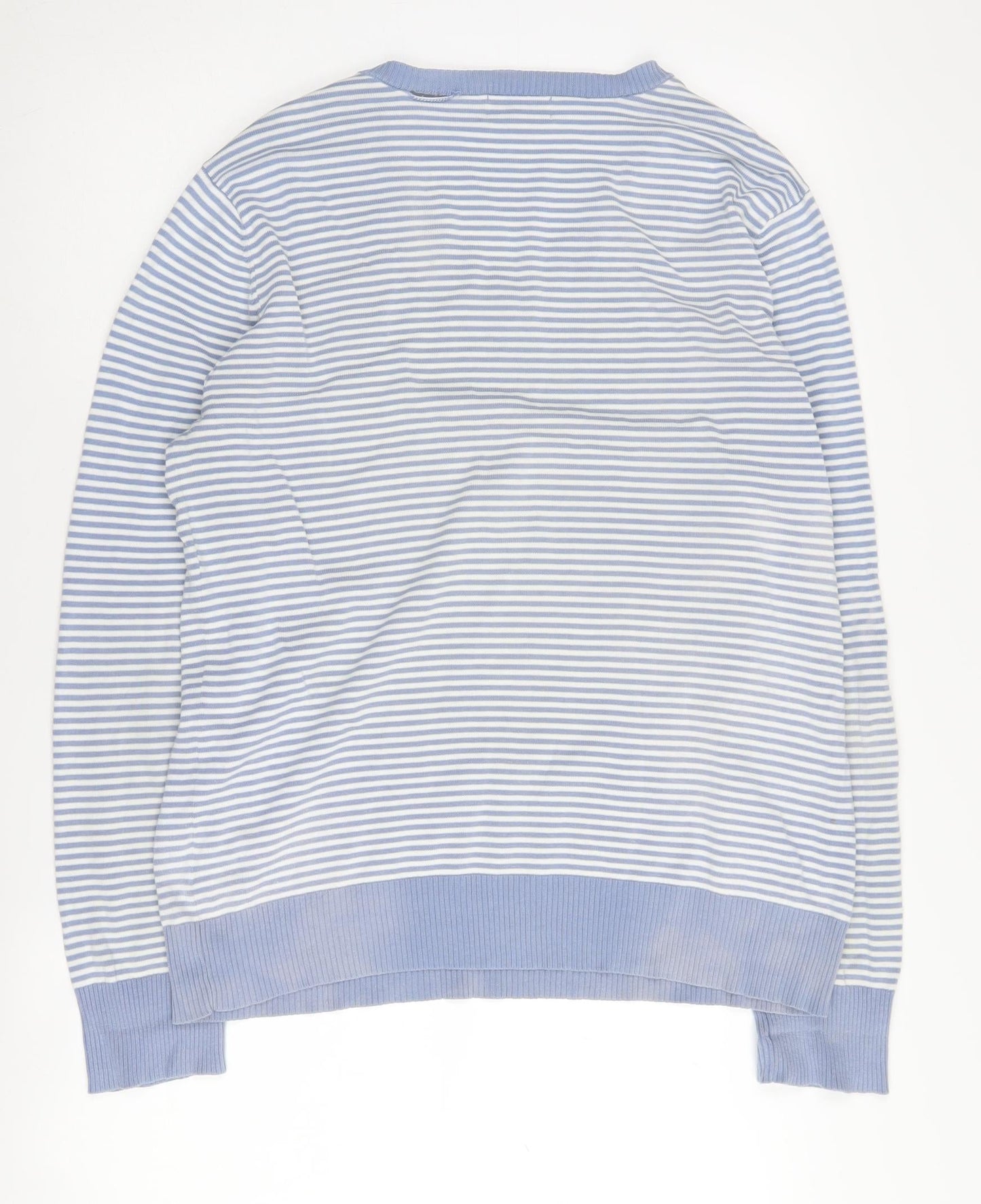 Polo Jeans Ralph Lauren Men's Blue Striped Pullover L