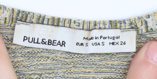 Pull & Bear Women's Multicoloured Cropped Tank Top