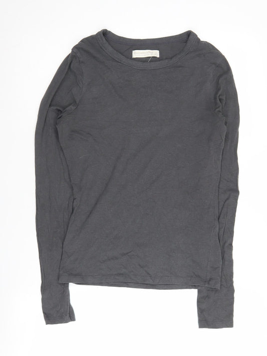 Abercrombie & Fitch Women's Grey Basic T-Shirt S