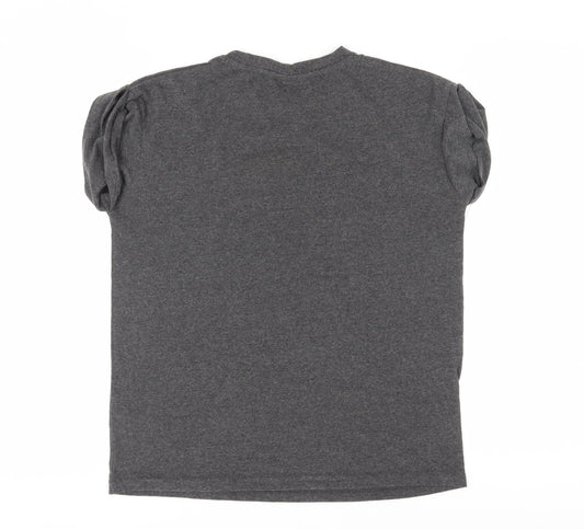 Harry Potter Unisex Grey Hogwarts T-Shirt, Size 12