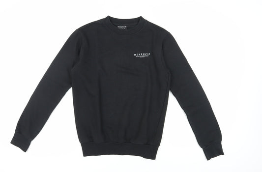 McKenzie Men's Black Crew Neck Sweatshirt Size S