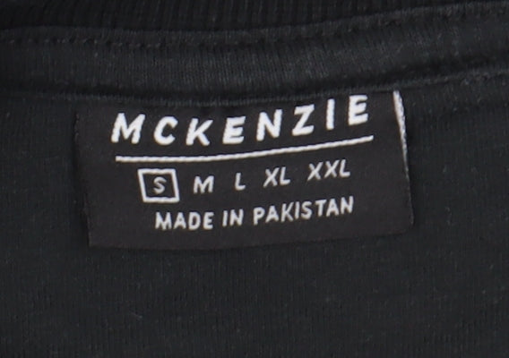 McKenzie Men's Black Crew Neck Sweatshirt Size S