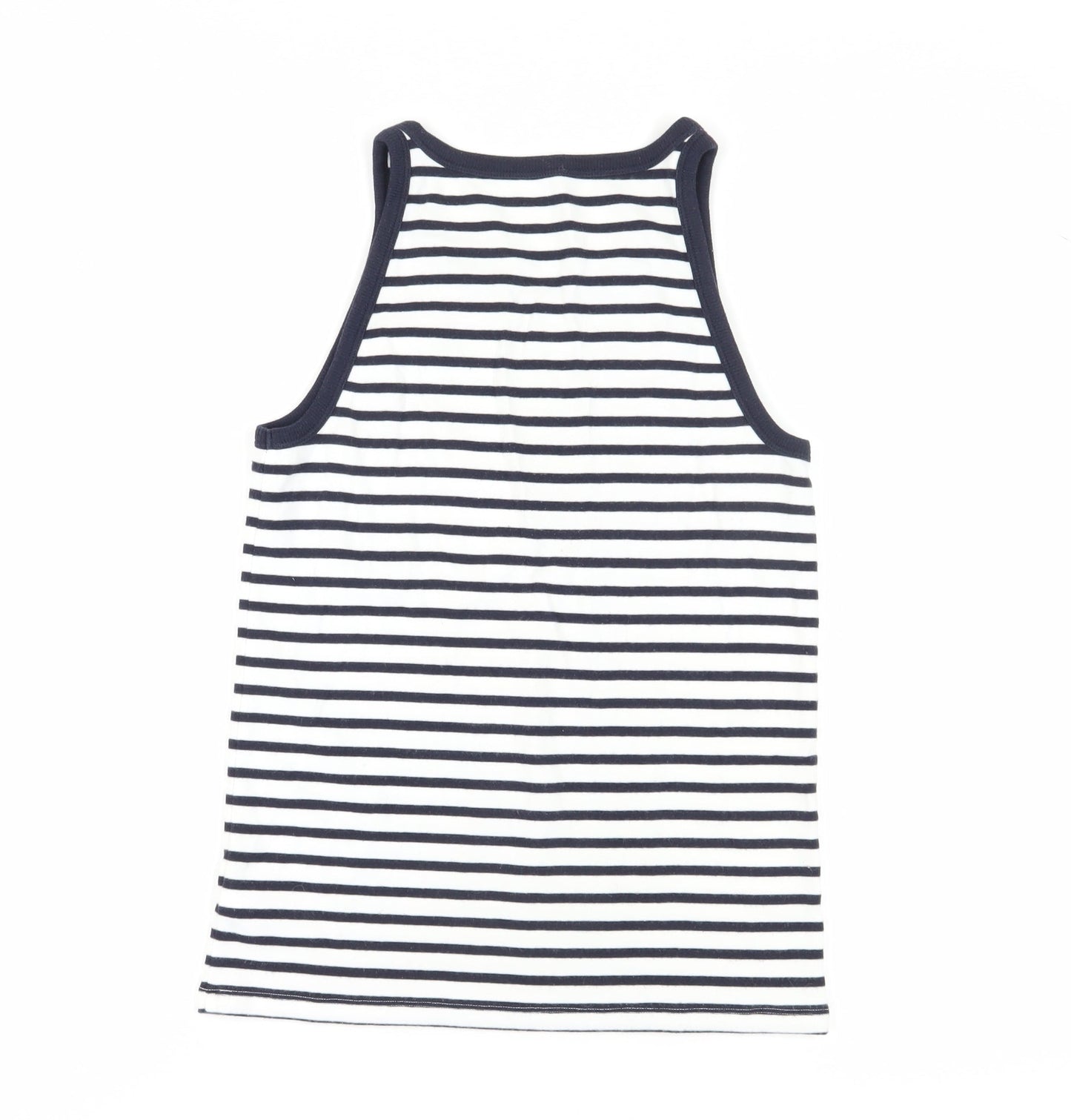 GAP Women's Navy Striped Tank Top, Size L Petite