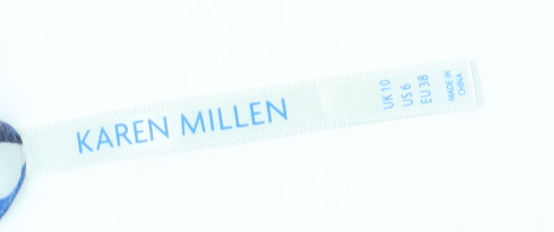 Womens UK Size 10 Karen Millen Blue Viscose Blend Blouse