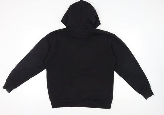 Zara Black Unisex Pullover Hoodie Size 12