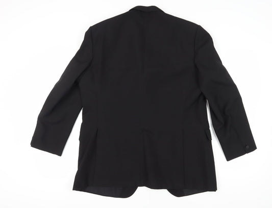 House of Fraser Men's Black Tuxedo Blazer, Size 46R, Classic Style