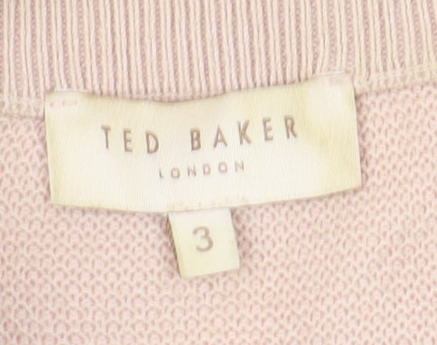 Ted Baker Women's Pink Bomber Jacket Size 10