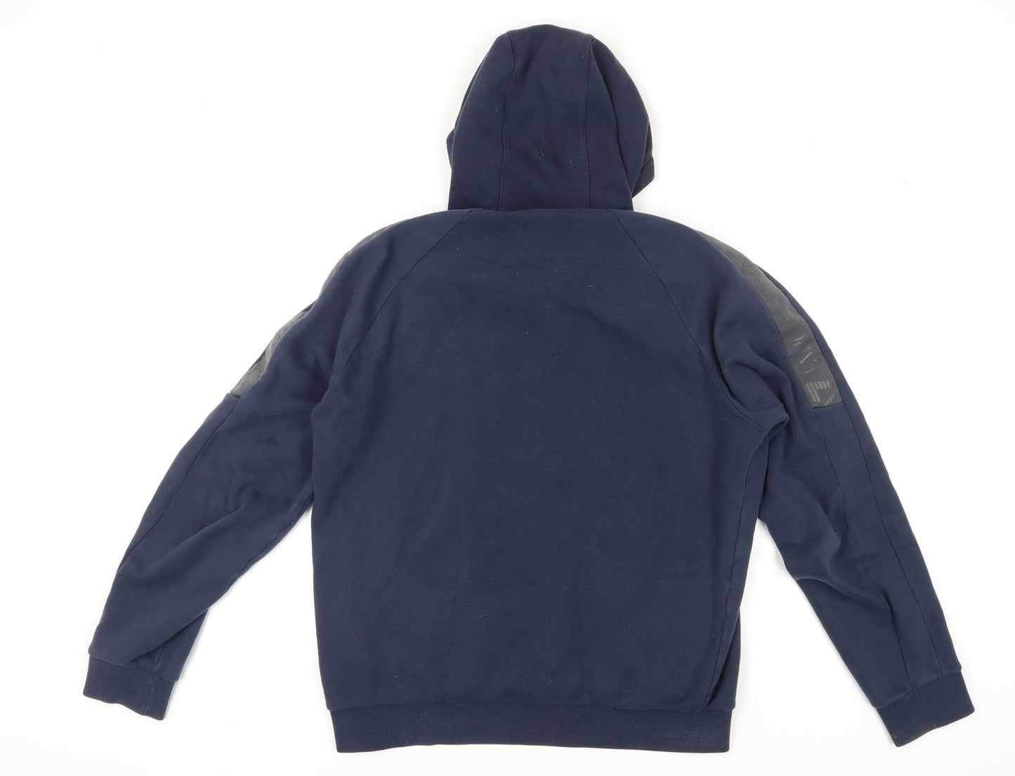 Emporio Armani Men's Blue Pullover Hoodie L