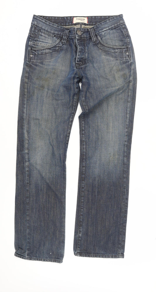 Firetrap Men's Blue Straight Jeans 30W 32L