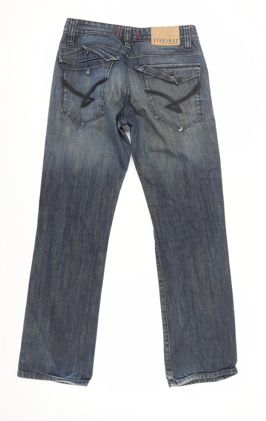 Firetrap Men's Blue Straight Jeans 30W 32L