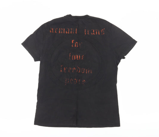 Armani Jeans Men's Black T-Shirt - Size M