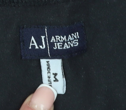 Armani Jeans Men's Black T-Shirt - Size M