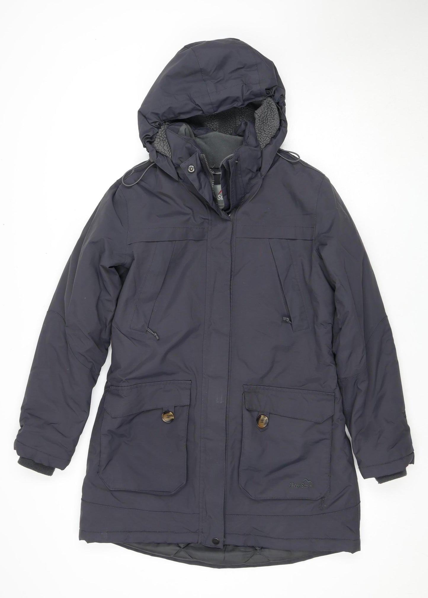 Peter Storm Women's Black Parka Jacket Size 10