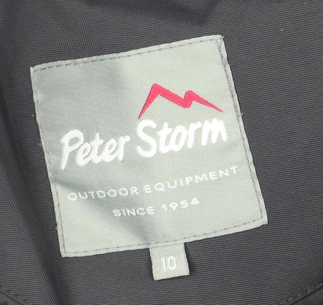 Peter Storm Women's Black Parka Jacket Size 10