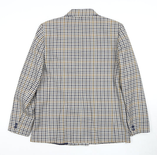 St Michael Women's Multicoloured Wool Blazer, Size 14