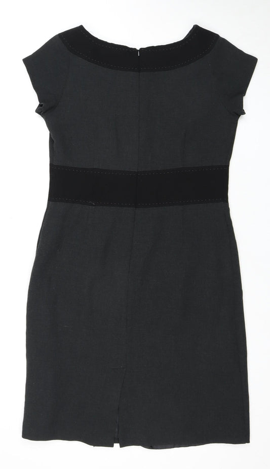 Laura Ashley Women's Black Short Sleeve Dress Size 12