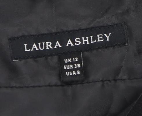 Laura Ashley Women's Black Short Sleeve Dress Size 12