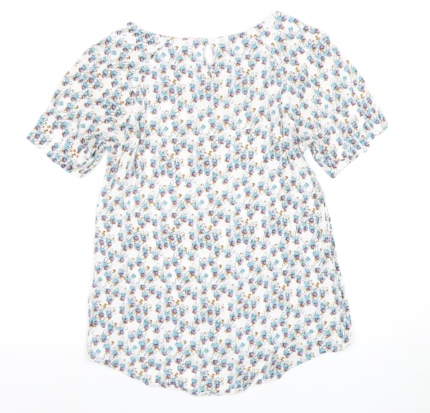 White Stuff Women's Floral Blouse, Size 8, Multicoloured