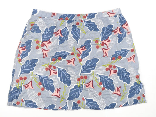 White Stuff Women's Multicoloured A-Line Skirt Size 20
