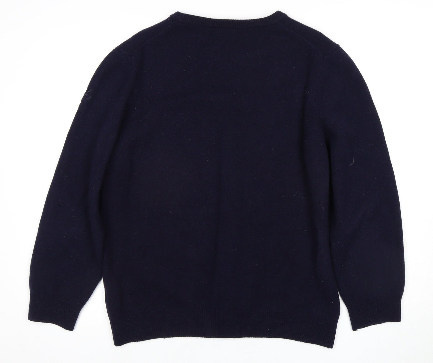 Lyle & Scott Men's Blue XL Wool Pullover Jumper