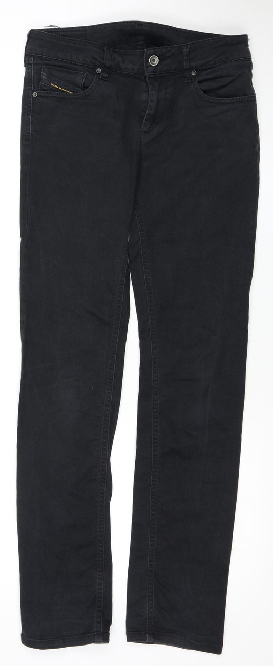 Diesel Women's Black Slim Straight Jeans, Size 27